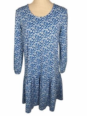 Sailor Sailor Blue Floral Valerie 3/4 Sleeve Comfy Casual Dress